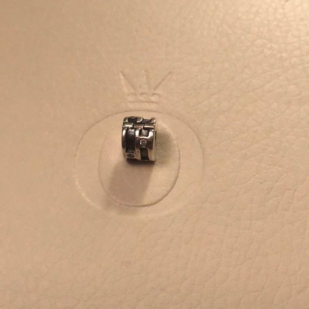 RETIRED Authentic Pandora Sparkle Clip, Clear CZ
